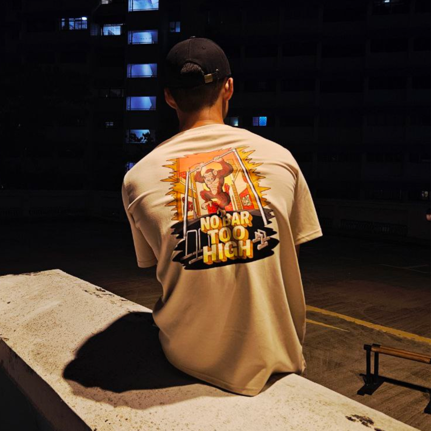 "No Bar Too High" Oversized Tee